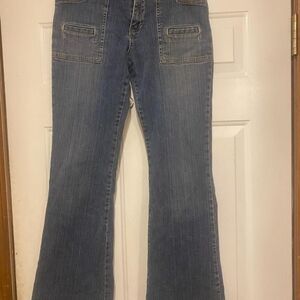Women's Blue Flared Jeans